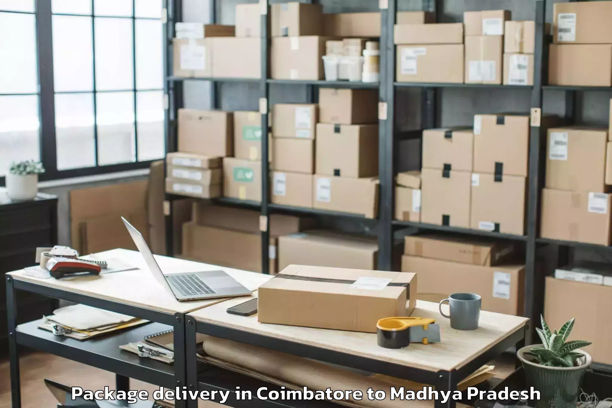 Reliable Coimbatore to Bhander Package Delivery